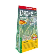 Karkonosze mapa panoramiczna laminowana mapa turystyczna 1:33 000