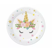 Godan Talerzyki papierowe Jednoro�ec 18cm 6 szt.