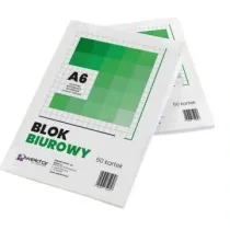 BLOK BIUROWY A6 50 # 10szt kratka