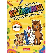 Super kolorowanka. Zwierz�ta z naklejkami