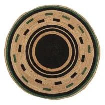 Okrgy dywan 120cm jutowy Malakite