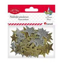 Titanum Naklejki piankowe Gwiazdki 33 mm