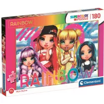 Puzzle Supercolor 180 el. Rainbow High Clementoni