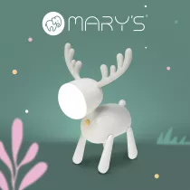 Marys Lampka nocna LED jelonek bia�y