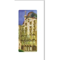 DaVinci Karnet 12x23cm + koperta Gaudi Casa Battlo