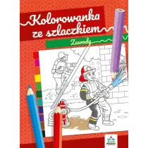 Kolorowanka ze szlaczkiem Zawody