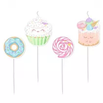 Amscan �wieczki figurki Crazy Cake 4 szt.