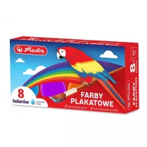 Herlitz Farby plakatowe szkolne 20ml 8 x 20 ml