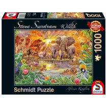 Puzzle 1000 el. Premium Quality. Steve Sundram, Zwierzta Afryki Schmidt