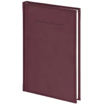 Kalendarz akad. 2026/2027 A5 tyg. Vivella bordo
