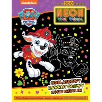 Psi Patrol. Neon. Moc koloru 2. Odblaskowy zaawr�t g�owy z Psim Patrolem