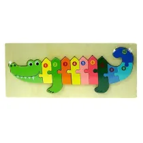 Puzzle drewniane Krokodyl Adar