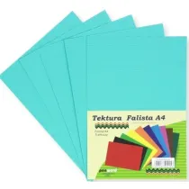 Penword Tektura A4 falista jasnoniebieska 5 szt.