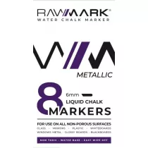 Rawmark Markery kredowe metaliczne 8 szt.