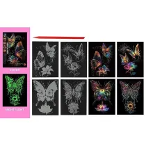 Wydrapywanka kolorowa fluorescencyjna motyle Adar