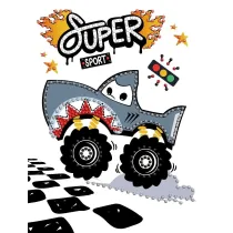 Diamentowa mozaika - Samoch�d rekin 15x20cm Ideyka