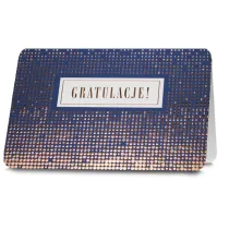 Pan Dragon Karnet B6 HM-200 Gratulacje, z�ote kropki - bez tekstu HM-200-2568