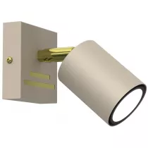 Luminex Lampa Sufitowa Spot Striper Beowy Zoty 1xGU10