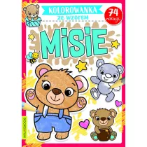 Misie. Kolorowanka ze wzorem
