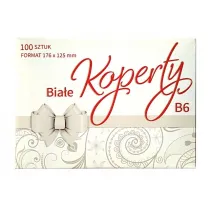 Pol-Mak Koperty bia�e KB6 176x125�100 szt. Og�lne zest. 523 Kolor - Bia�e