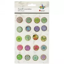 Titanum Dekoracje samoprzylepne 3D Zalane akrylem 20 szt.