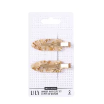 Sister Young Lily Makeup Hair Clips Set klipsy do wosw Milk Apricot 2 szt.