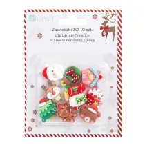 dpCraft Zawieszki polimerowe 3D Christmas Goodies 10 szt.