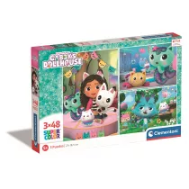 Puzzle 3x48 el. Super Kolor Koci Domek Gabi Clementoni