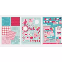 Interdruk Blok kreatywny A4 z naklejkami Pastel