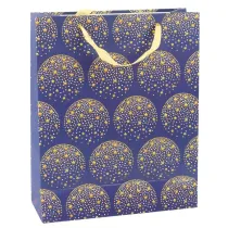 LeanToys Torebka prezentowa granatowa 32x26x12cm