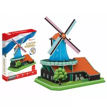 Puzzle 3D 71 el. Wiatrak holenderski Cubic Fun