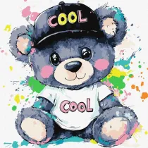 Ideyka Malowanie po numerach - Fajny mi� Kids 40x40cm