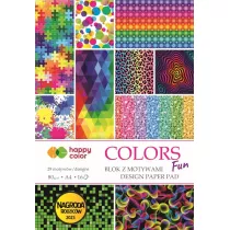 Blok z motywami Colors Fun A4/16K HAPPY COLOR