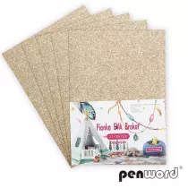 Penword Pianka brokatowa cappucino 21x29,7 cm