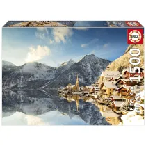 Puzzle 1500 el. Hallstatt zim Austria Educa