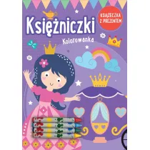 Ksi�niczki. Kolorowanka (ksi��eczka z prezentem - kredki)