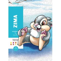Zima. Kolorowanka antystresowa Disney. Zagadkowe rysunki