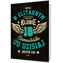 Pan Dragon Karnet B6 18 Urodziny - witaj w elitarnym klubie..K.B6-2003