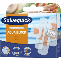 Salvequick Wodoodporne plastry opatrunkowe Aqua Block 16 szt.