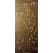 Galeria Hobby Stiker a�urowy z�oty 10x23cm