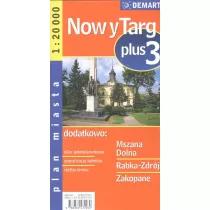 Plan miasta +3 Nowy targ, Mszana Dolna, Rabka- Zdr�j, Zakopane 1:20 000