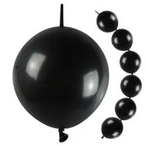 Balony czarne z ��cznikiem 10 szt