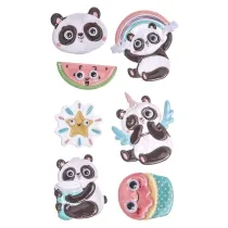 Dalprint Naklejki puffy pandy