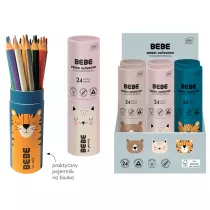 Interdruk Kredki o��wkowe tuba BB FRI 24 szt.