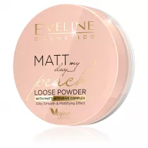 Eveline Cosmetics Matt My Day Peach Loose Powder wygadzajco-matujcy sypki puder do twarzy 6 g