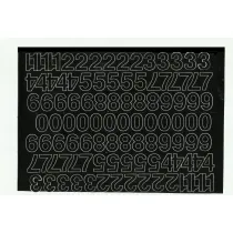 Artdruk Cyfry samoprzylepne 1,5 cm 8 arkuszy czarne