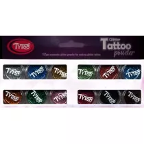 Tytoo. Brokatowe tatuae - zestaw 12 kolorw