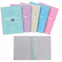 Oxford Koozeszyt B5+ Campus Pastel kratka 80 kartek 5 szt.