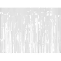 PartyDeco Kurtyna Party, bia�y, 100x200cm