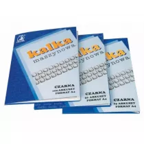 Kakado-Delfin Kalka maszynowa A4 czarna w teczce 218820 25 arkuszy